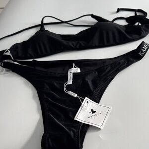 Kamoni Women's Black Bikini Set - Sleek Two-Piece Swimwear